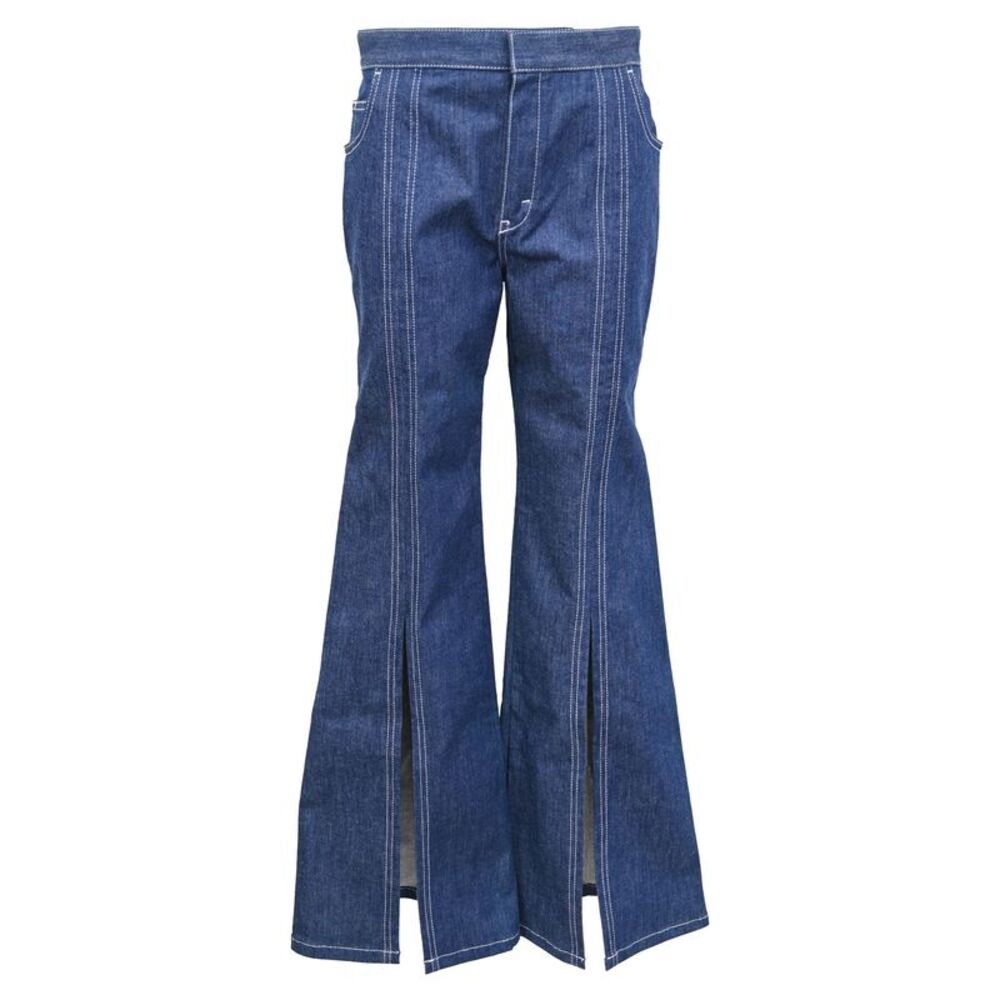 Chloé High-Rise Flared Jeans in Blue Cotton